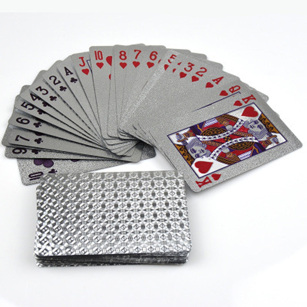 Accessoires poker Carte Carte Poker<br/> Silver