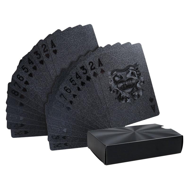 Accessoires poker Cartes de poker Carte full black Cartes de poker noires