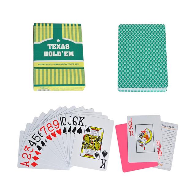 Accessoires poker 100005406 Vert Cartes poker texas hold'em