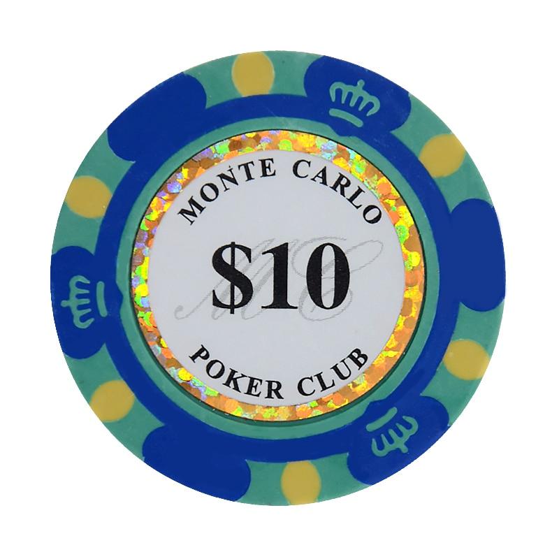 Accessoires poker 0 25 jetons de poker Monte Carlo turquoise Jetons de poker cash game