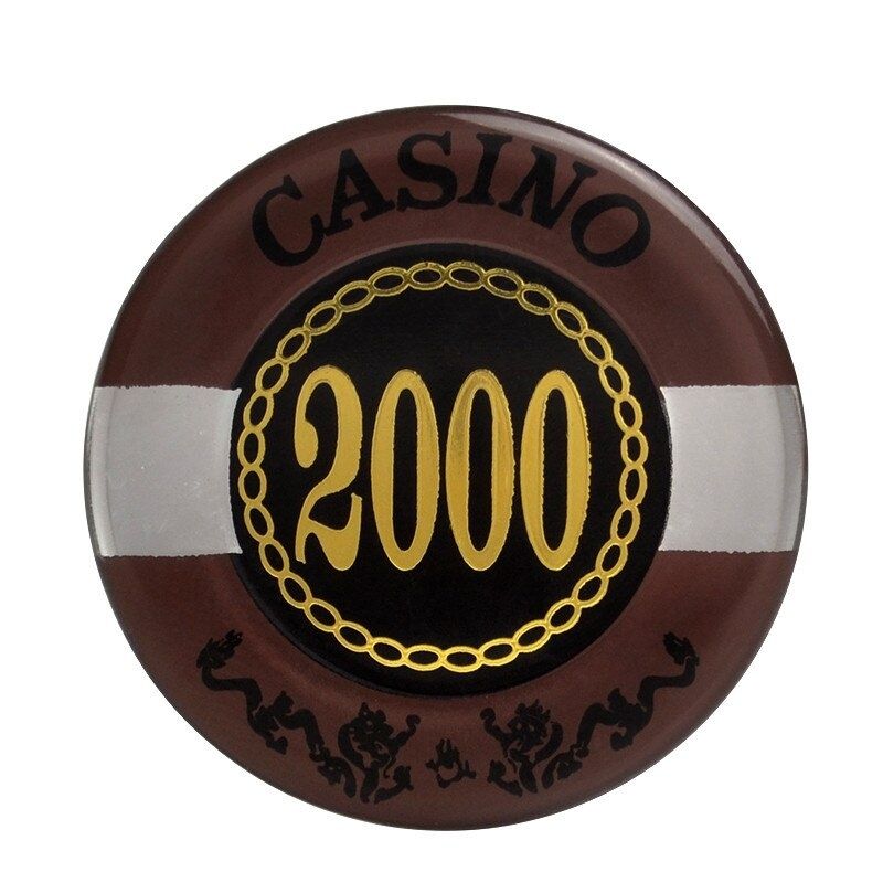 Accessoires poker 0 100 jetons marron 2 000 Jetons de poker Casino