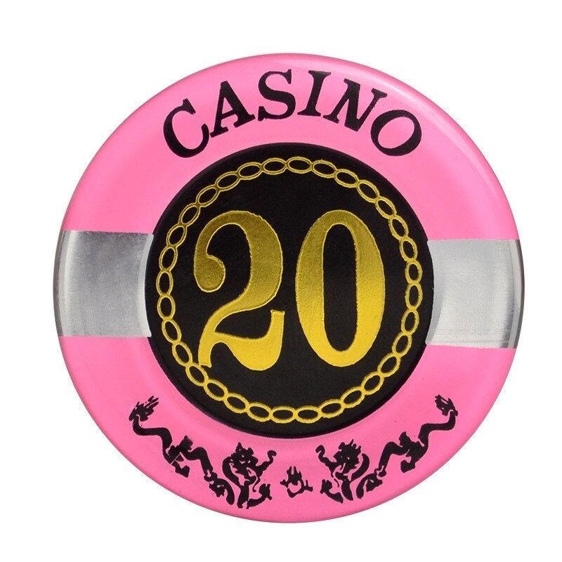 Accessoires poker 0 100 jetons rose 20 Jetons de poker Casino
