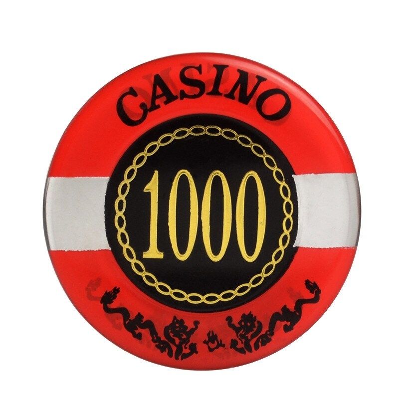 Accessoires poker 0 100 jetons rouge 1 000 Jetons de poker Casino