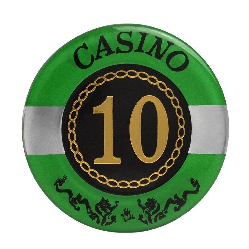 Accessoires poker 0 100 jetons vert 10 Jetons de poker Casino