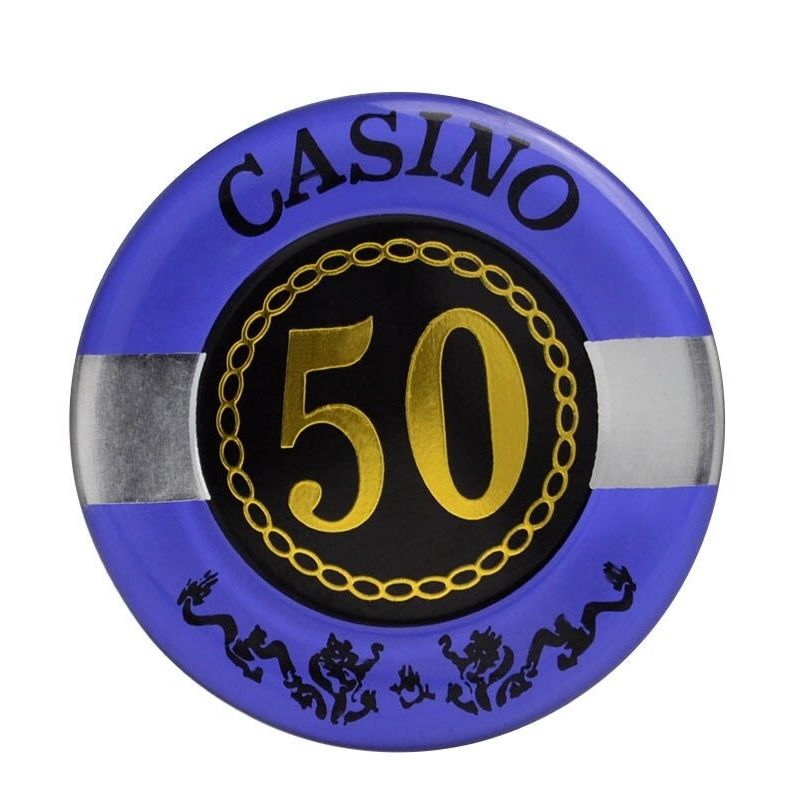 Accessoires poker 0 100 jetons violet 50 Jetons de poker Casino