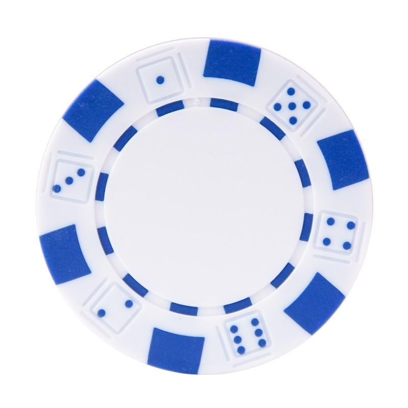 Accessoires poker 0 10 jetons blanc Jetons de poker DICE