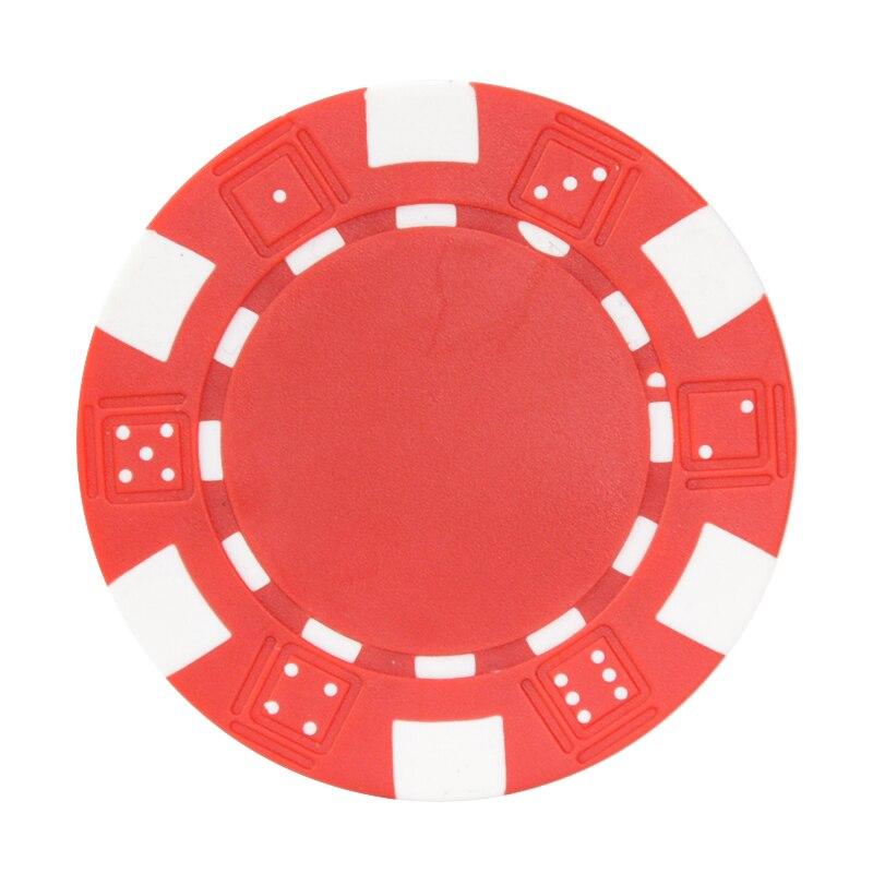 Accessoires poker 0 10 jetons rouge Jetons de poker DICE
