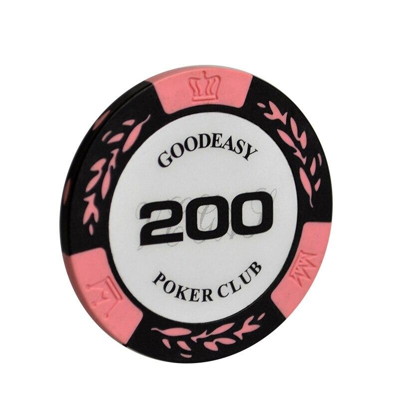 Accessoires poker 0 3 jetons Party Club rose pale Jetons de poker Texas Hold'em de luxe