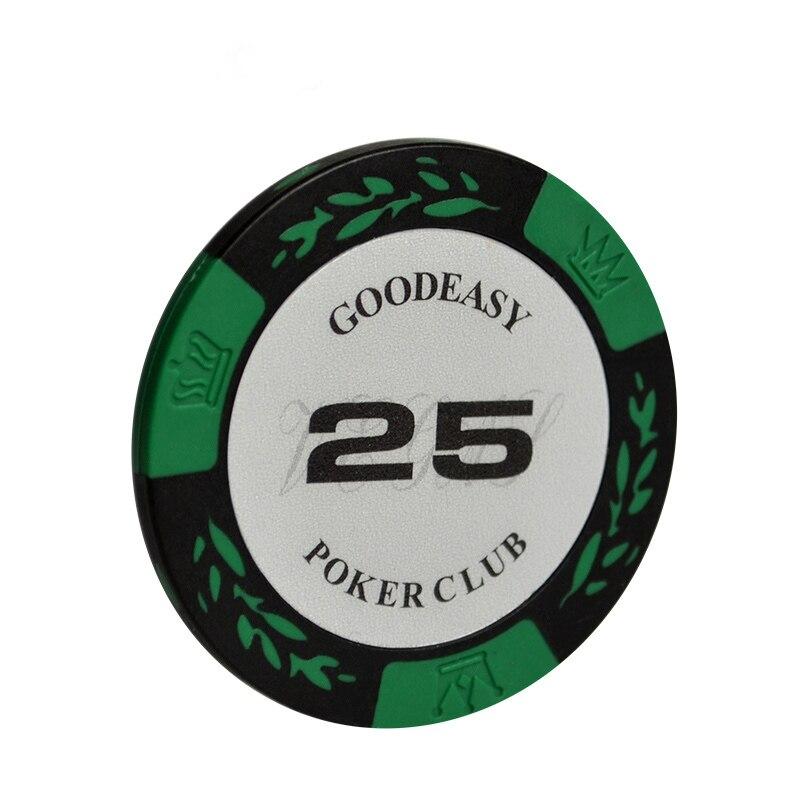Accessoires poker 0 3 jetons Party Club vert pastel Jetons de poker Texas Hold'em de luxe